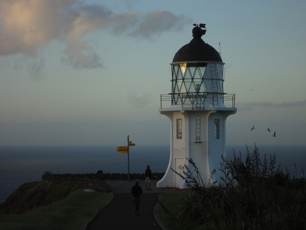 Watching oceans collide at Cape Reinga