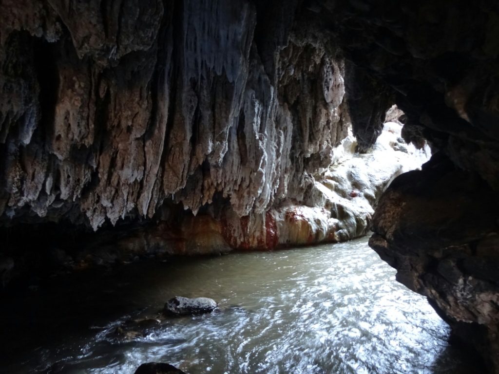 The entrance to the real cave is a little further down the river
